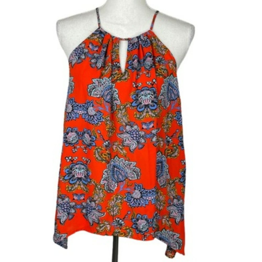 Stitch Fix | Collective Concepts Spaghetti Strap Floral Blouse in Vibrant Red